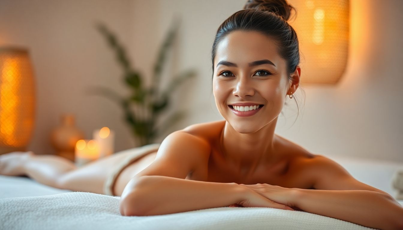 Tuina Massage: Smiling masseur performing Tuina massage in a serene practice.