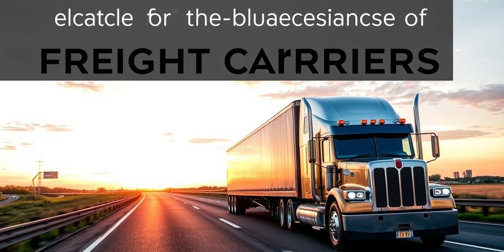 Truck on highway at sunset