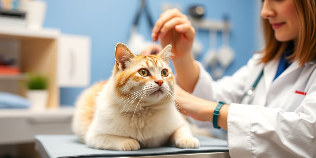 Katzenkrankenversicherung: Katze beim Tierarzt