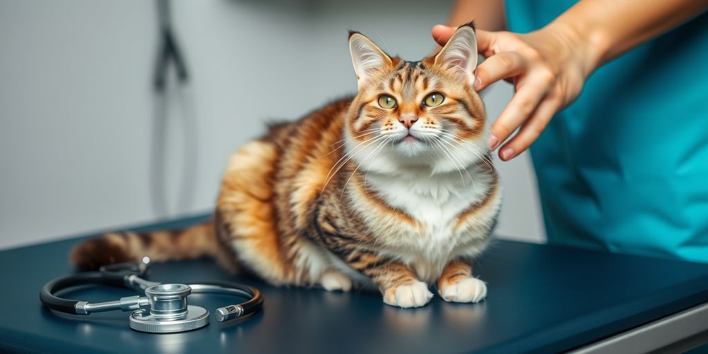 Katzenkrankenversicherung: Katze wird vom Tierarzt behandelt