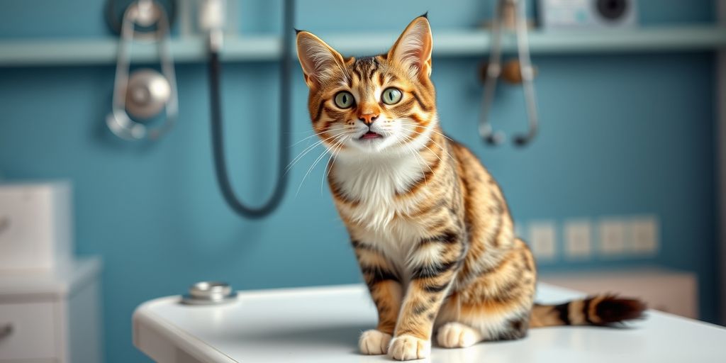 Katzenkrankenversicherung: Katze wartet auf Behandlung