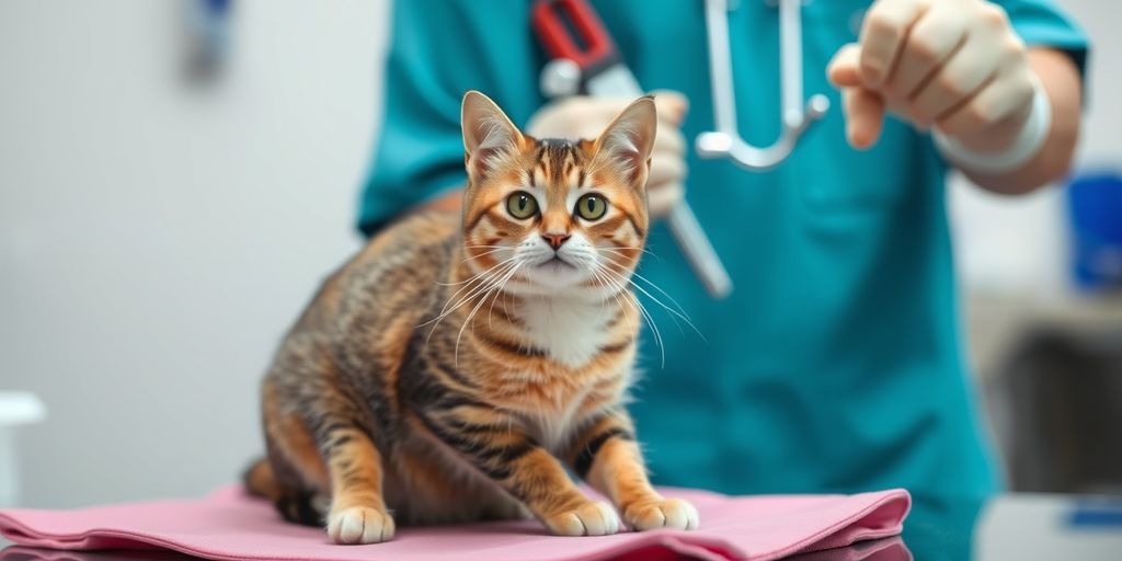 Katzen OP Versicherung: Katze wird behandelt