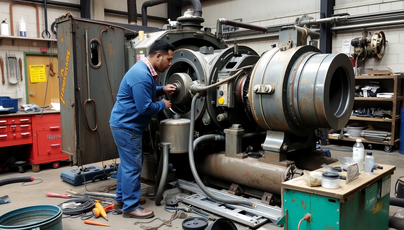 Maschinenbruchversicherung: Reparatur einer Maschine