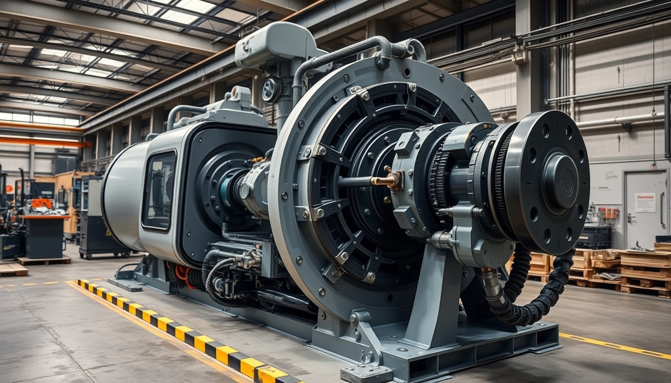 Modern large machine representing industrial strength and reliability.