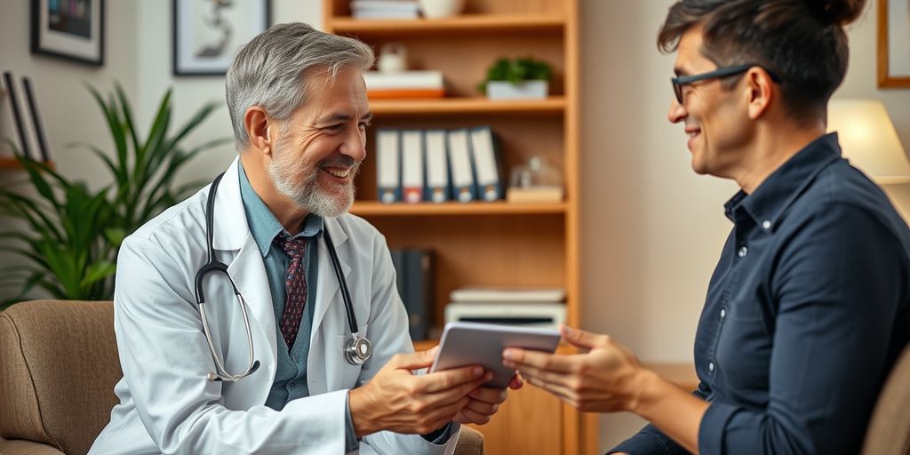 Doctor discussing insurance with patient