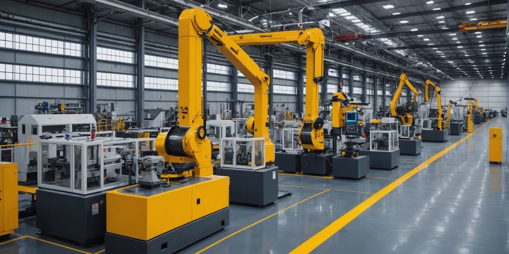 Advanced machinery in a modern factory