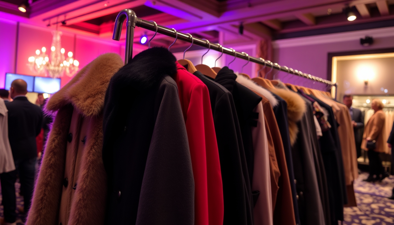 Garderobe für ein Event