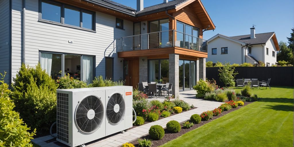 House with heat pump system