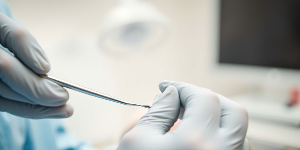 Dentist working on patient's tooth