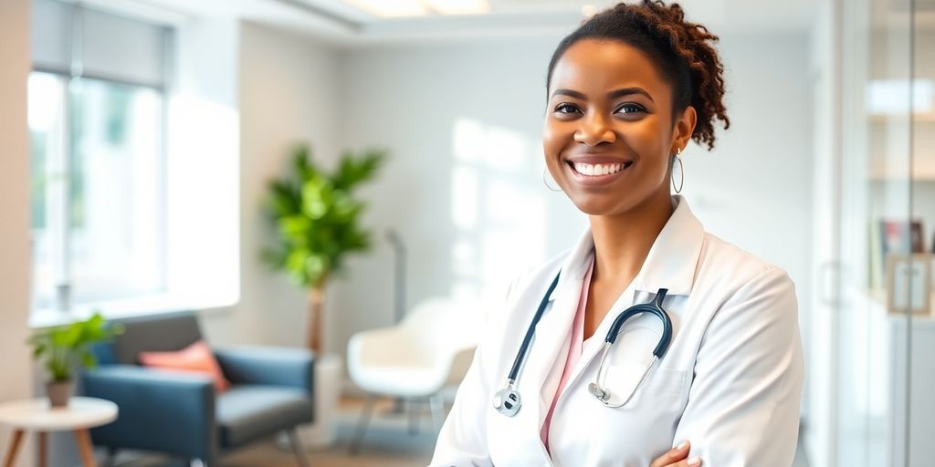 Service und Beratung bei BKK PFAFF. Ärztin ist mit der Krankenversicherung sehr zufrieden.