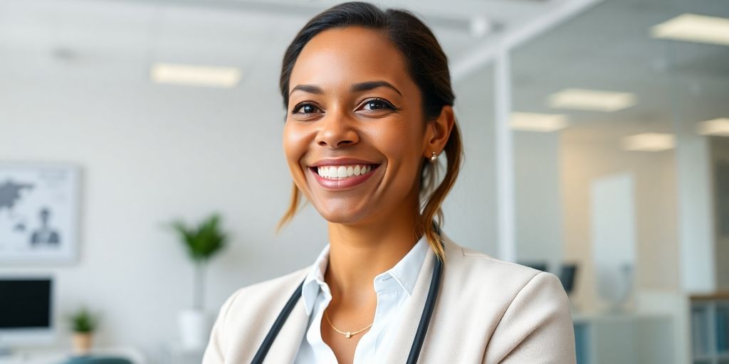 Krankengeld und finanzielle Unterstützung durch die hkk Krankenkasse: Junge Frau lächelt