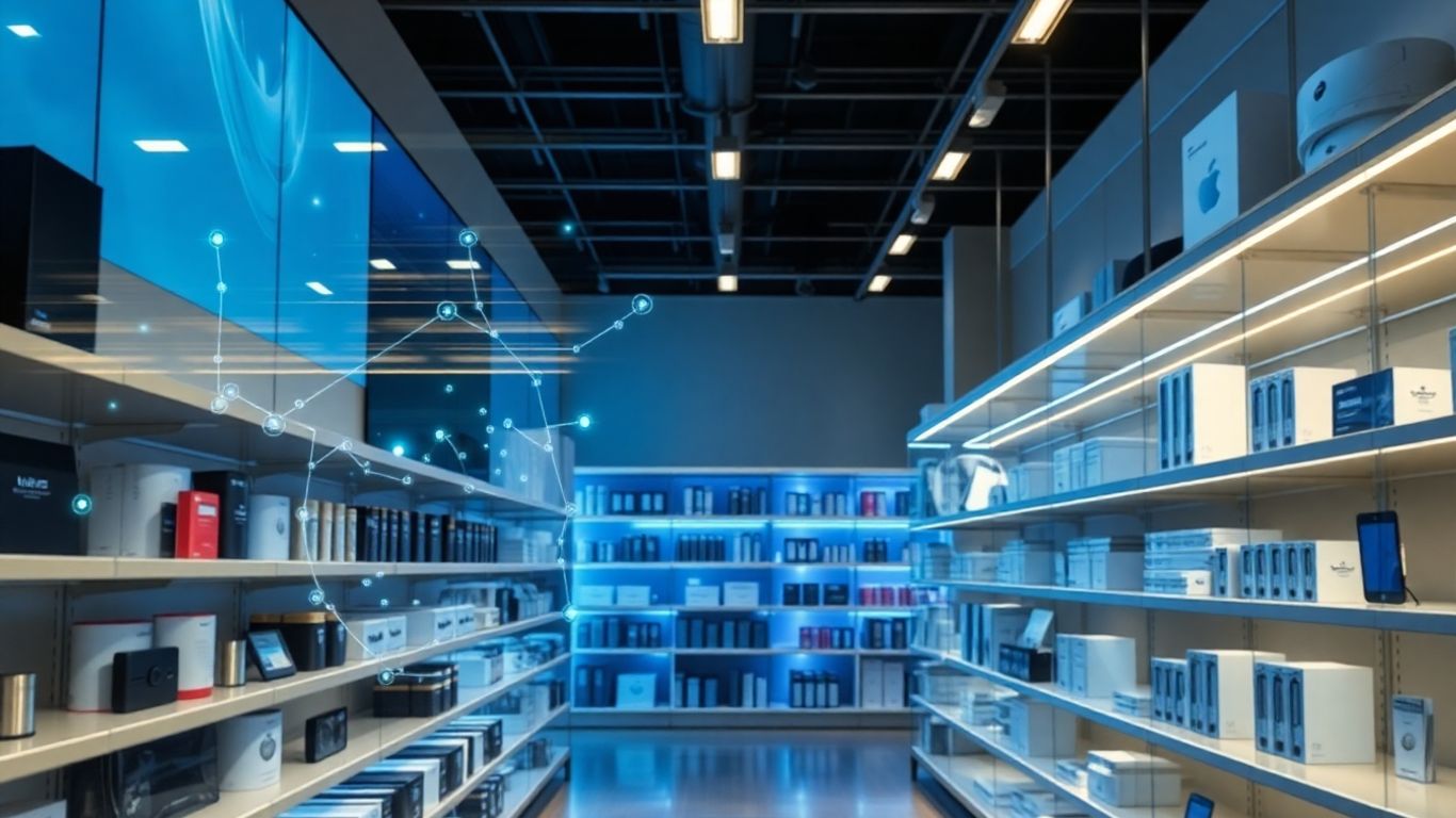 Fachgeschäft mit digitalem Schutz vor Cyberrisiken