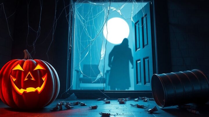 Halloween-Scherz mit Schäden und Versicherung