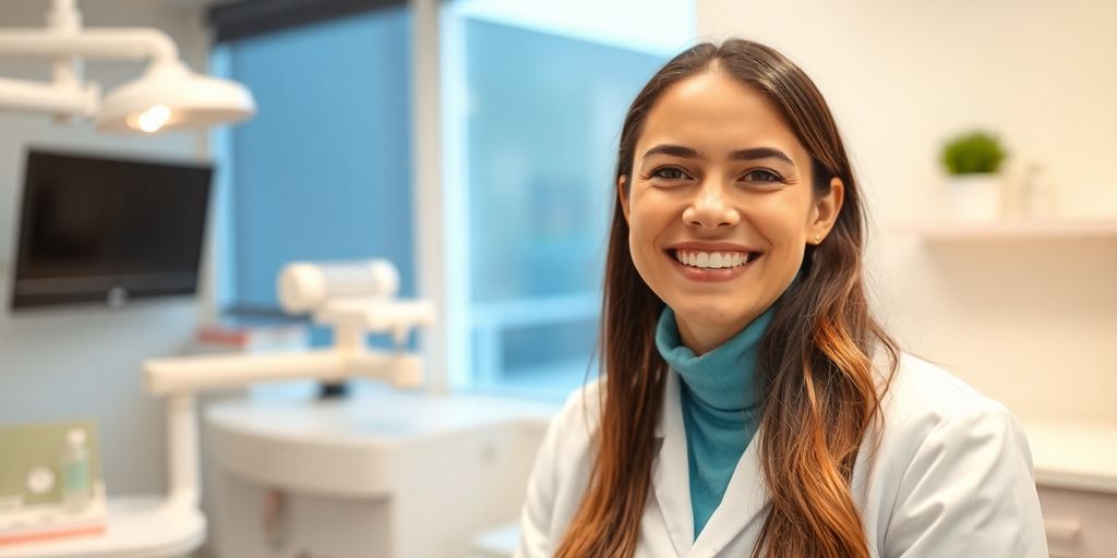 Zahnarzt mit zufriedenem Patienten.