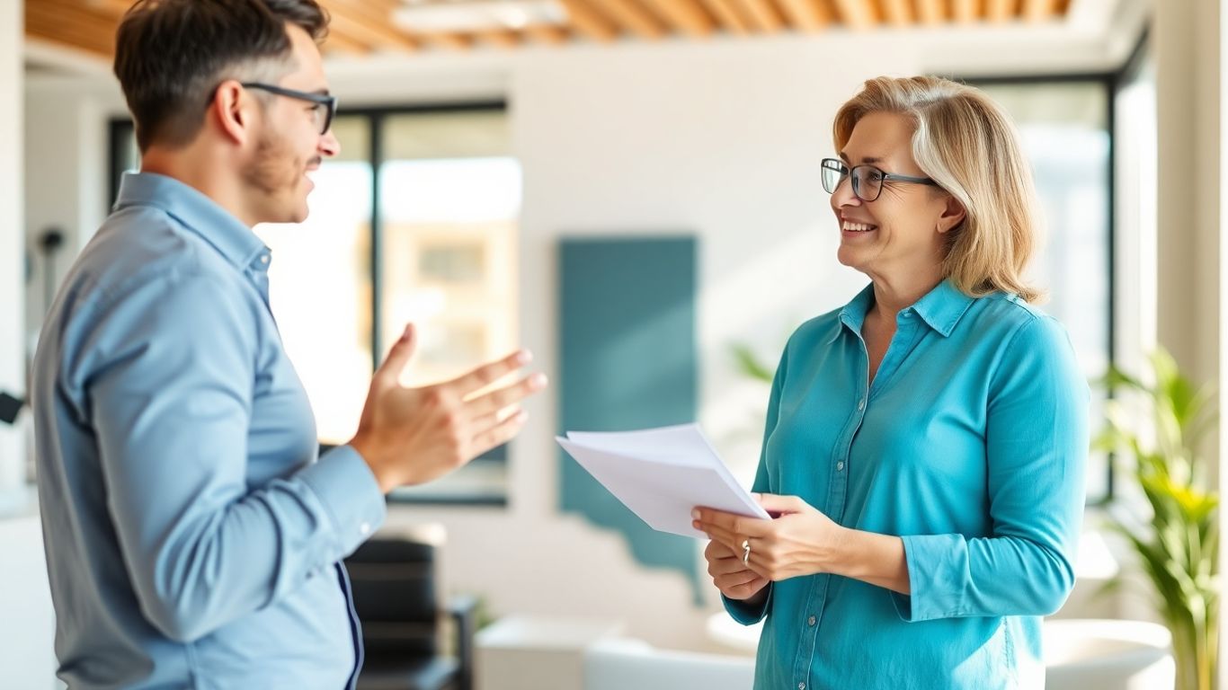 Zahnarz lächelt in moderner Praxis