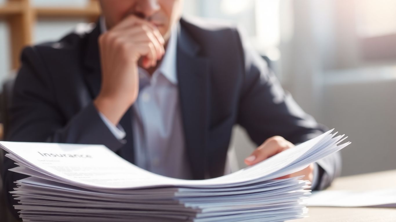 Person prüft Angebote für Berufsunfähigkeitsversicherung