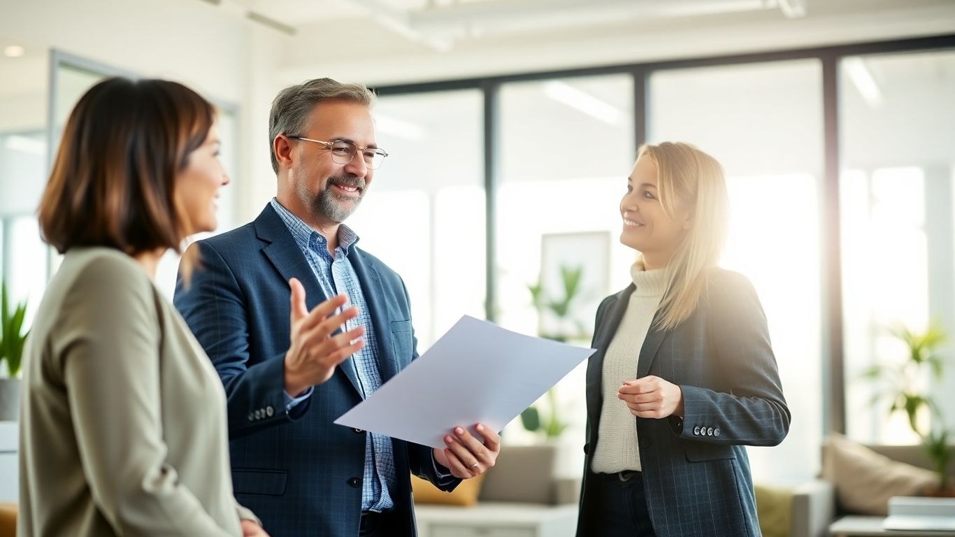 Lächelnder Zahnarzt in moderner Praxis