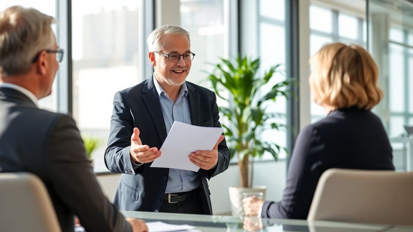 Beratung zur Berufsunfähigkeitsversicherung im Büro