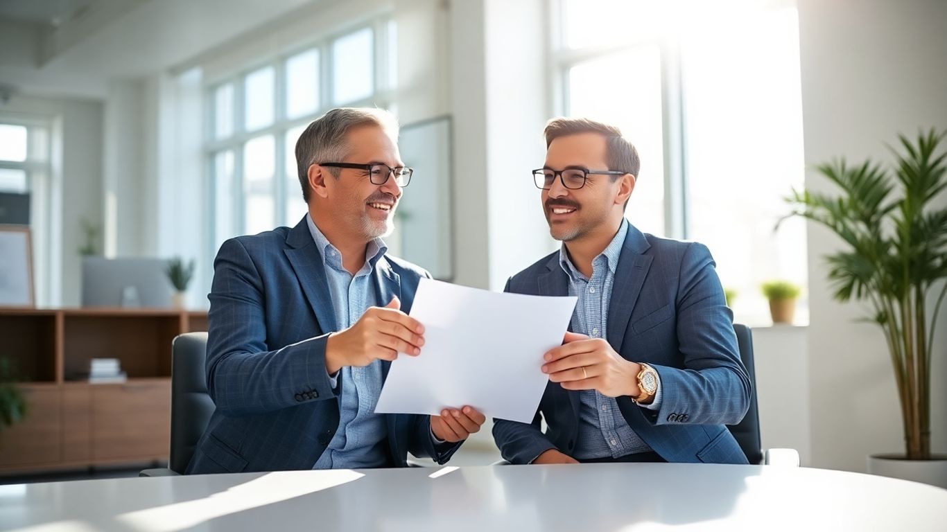Beratung zur Berufsunfähigkeitsversicherung im Büro