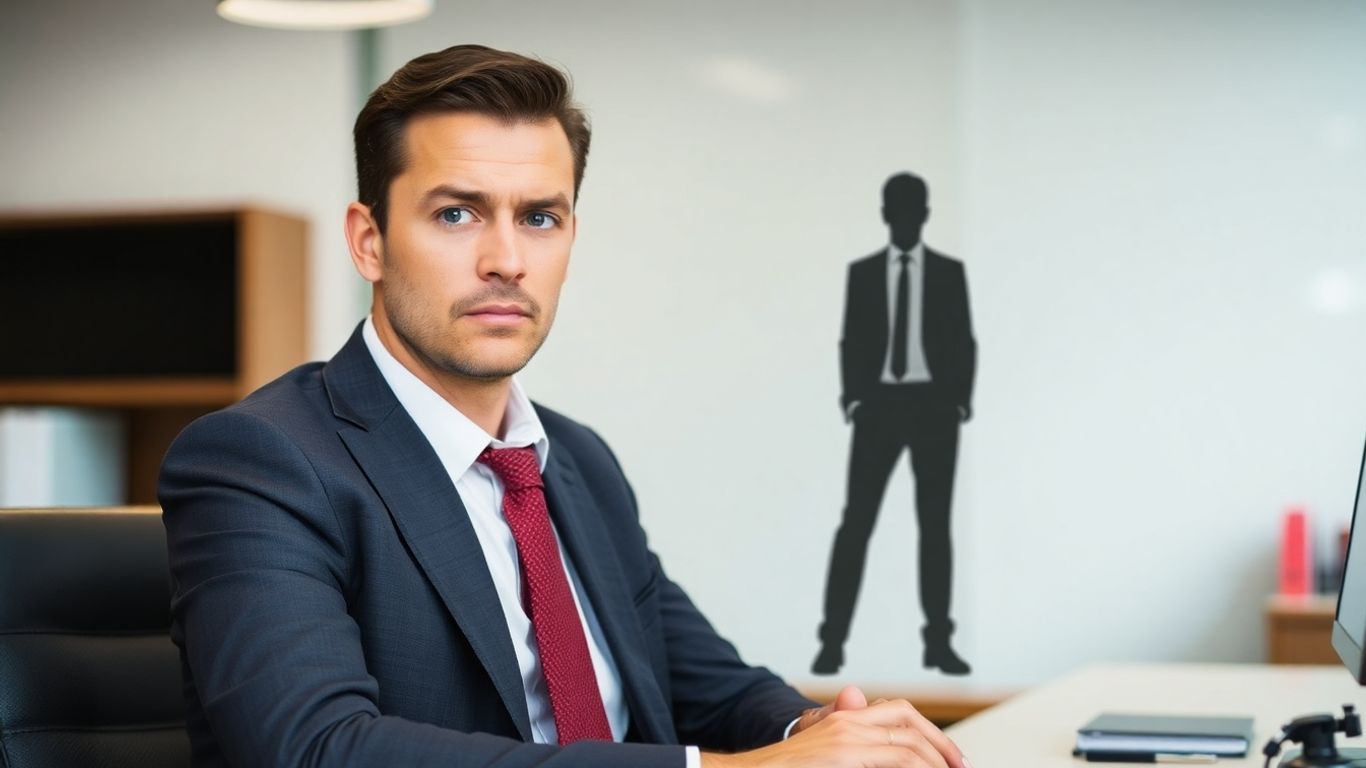 Berufsunfähigkeit: Person am Schreibtisch mit Sorge.