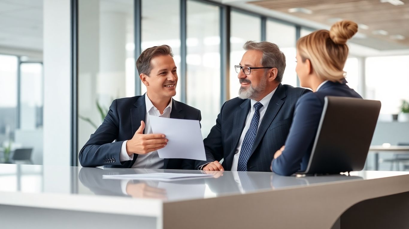 Beratung zur Berufsunfähigkeitsversicherung im Büro