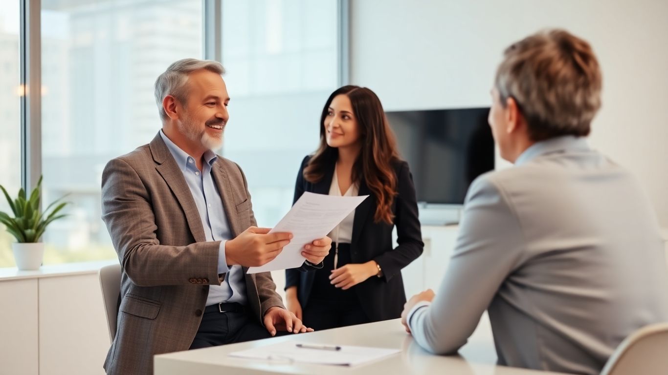 Beratung zur Berufsunfähigkeitsversicherung im Büro