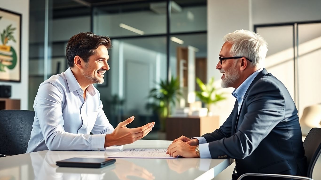 Beratung zur Berufsunfähigkeitsversicherung im Büro