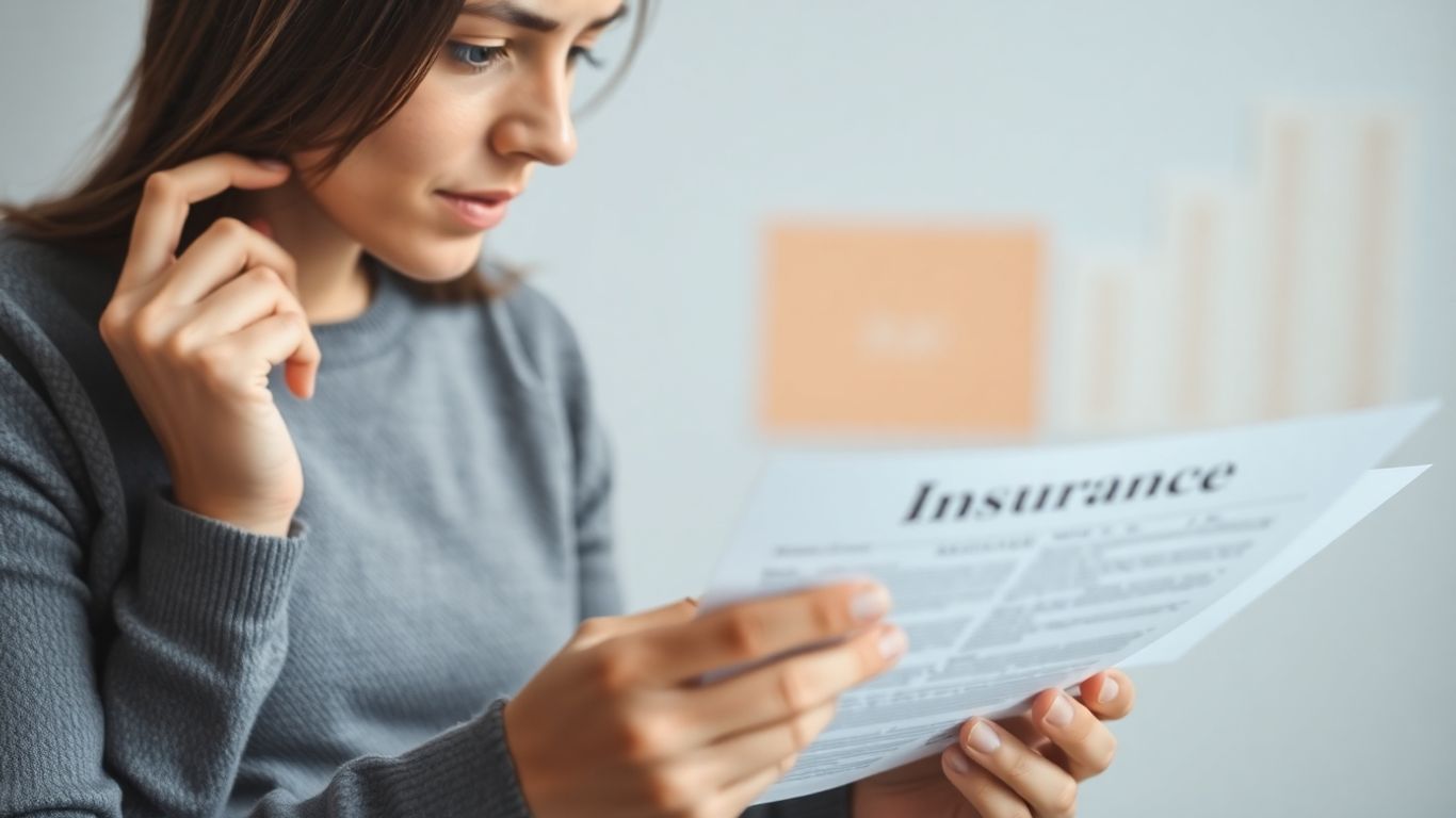 Person prüft Dokumente zur Berufsunfähigkeitsversicherung