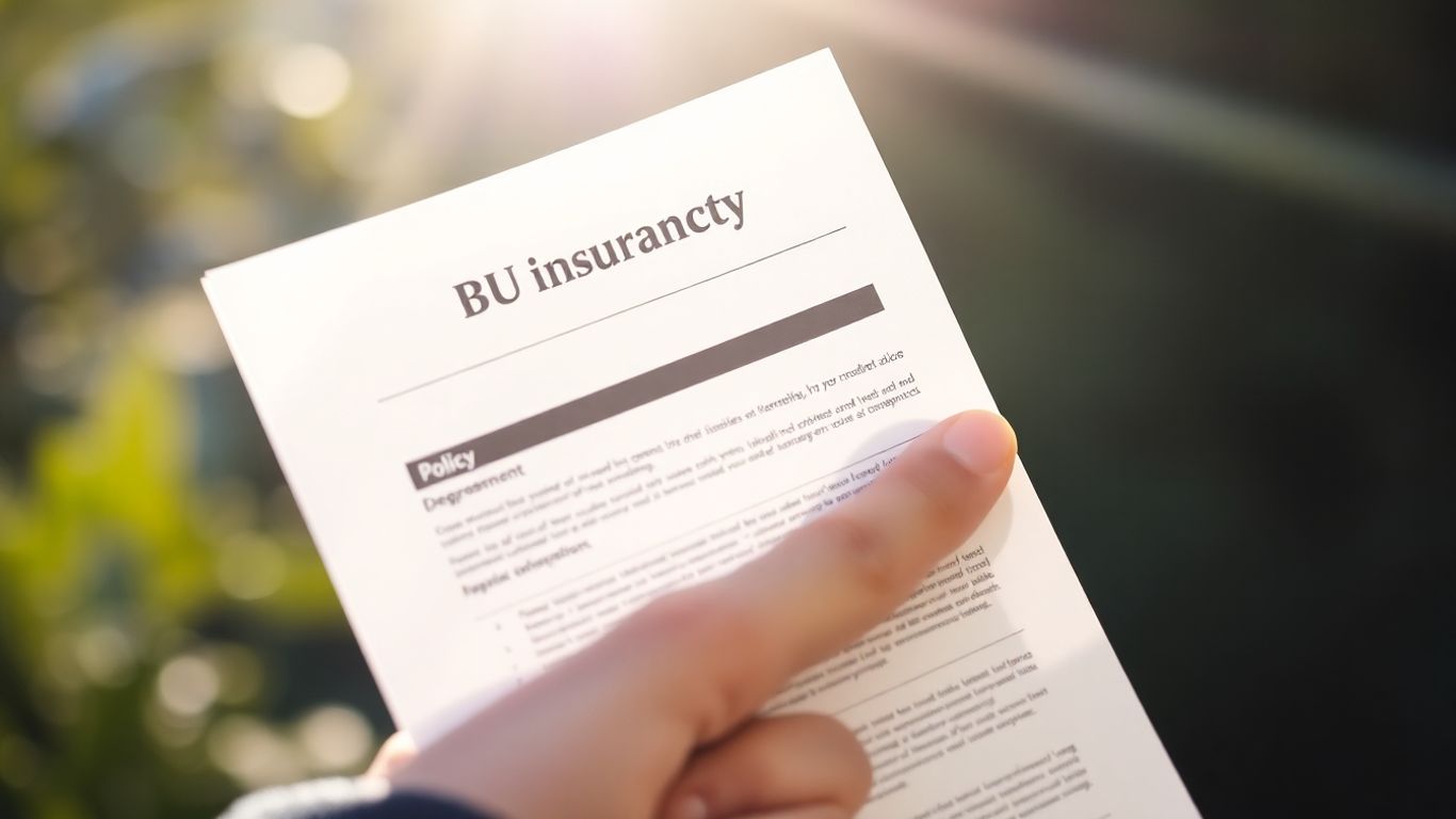 BU Versicherung Police Dokument Hand