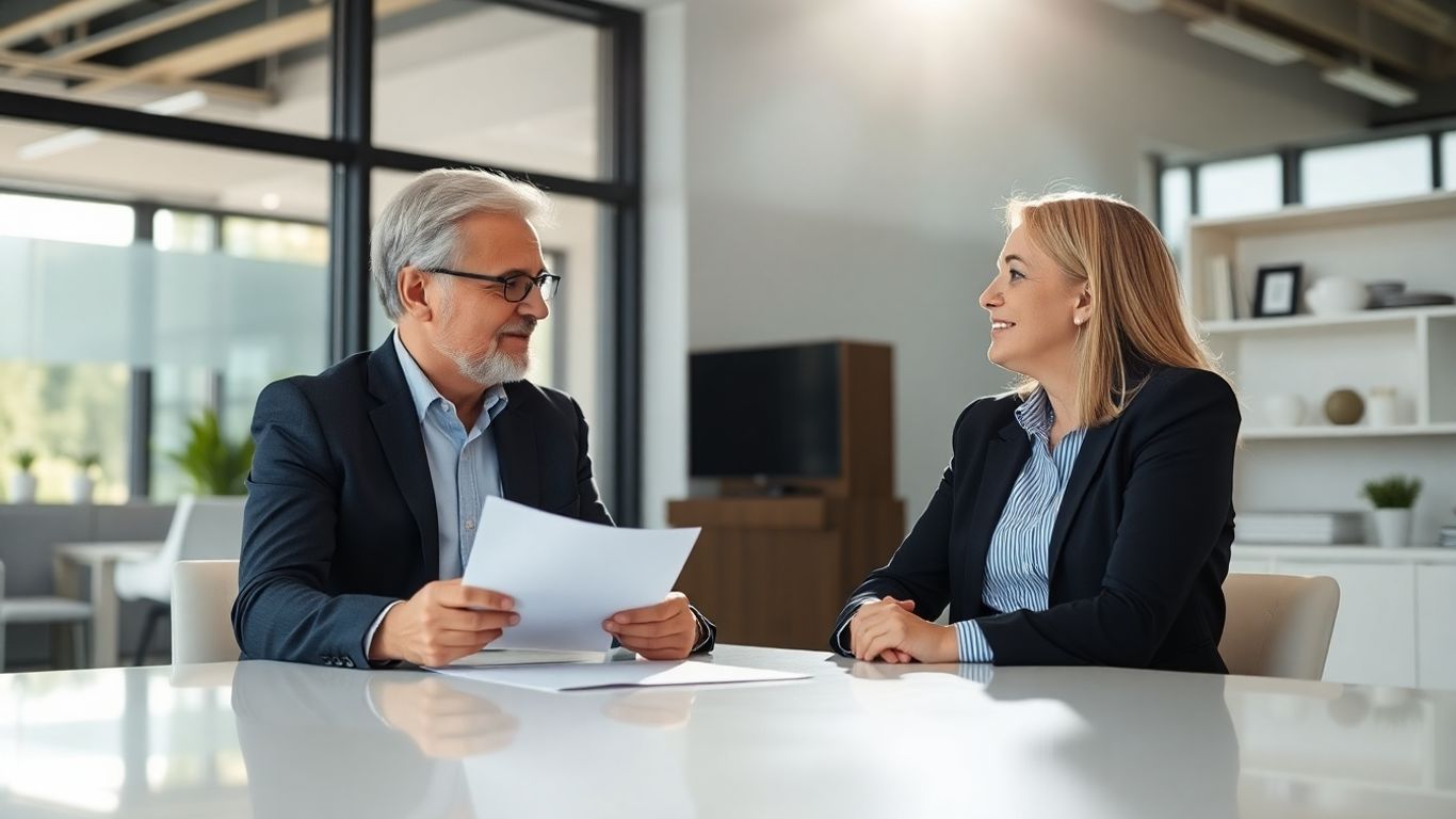 Beratung zur Berufsunfähigkeitsversicherung im Büro