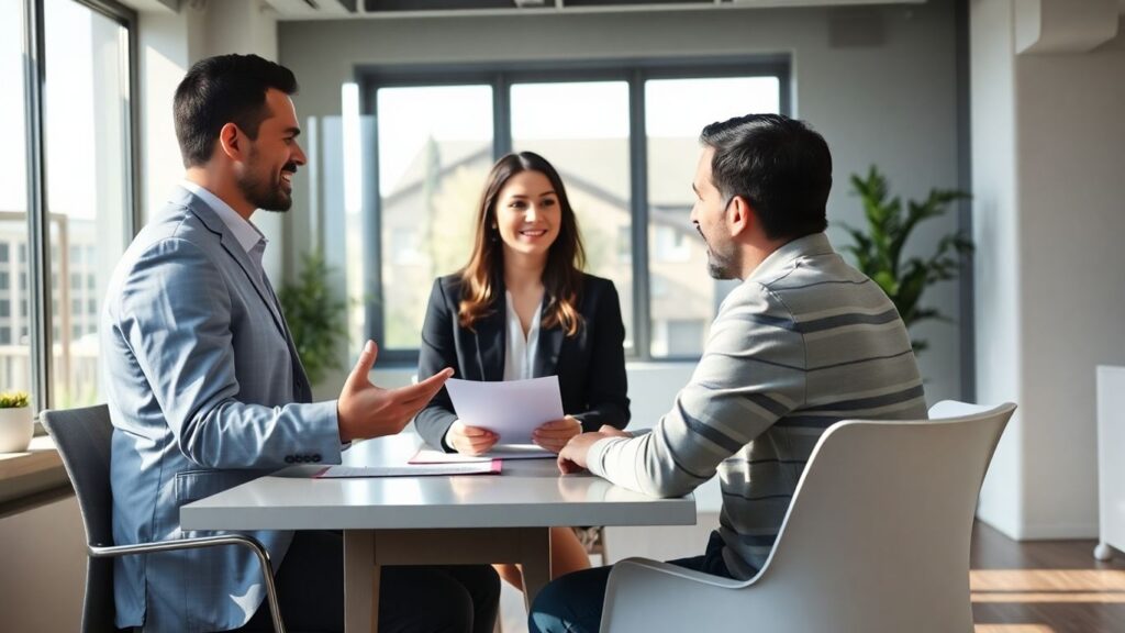 Berater und Kunde im Gespräch über Berufsunfähigkeit