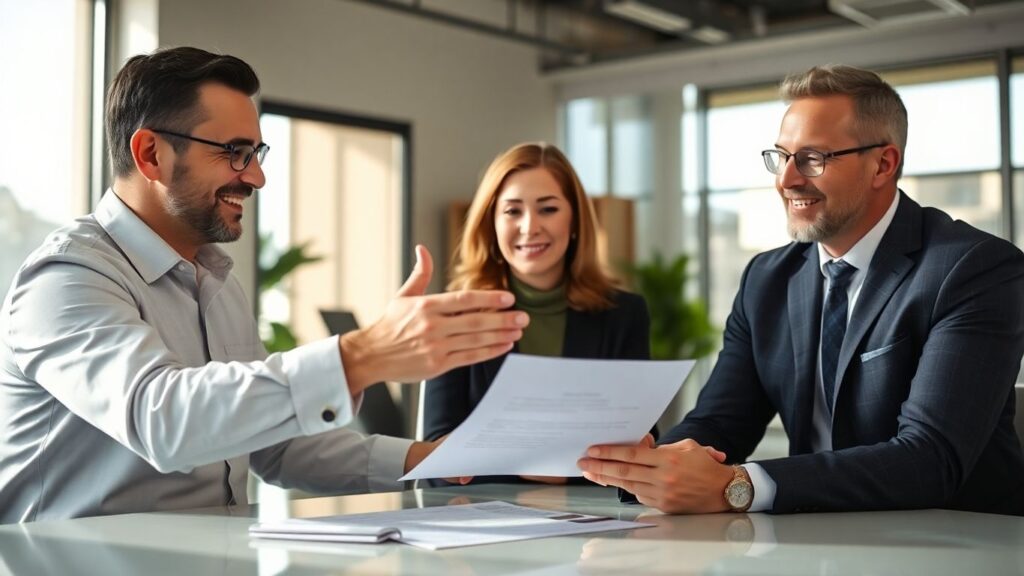 Beratung zur Berufsunfähigkeitsversicherung im Büro