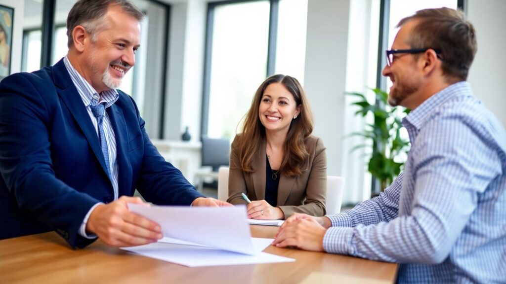 Beratung zur Berufsunfähigkeitsversicherung im Büro