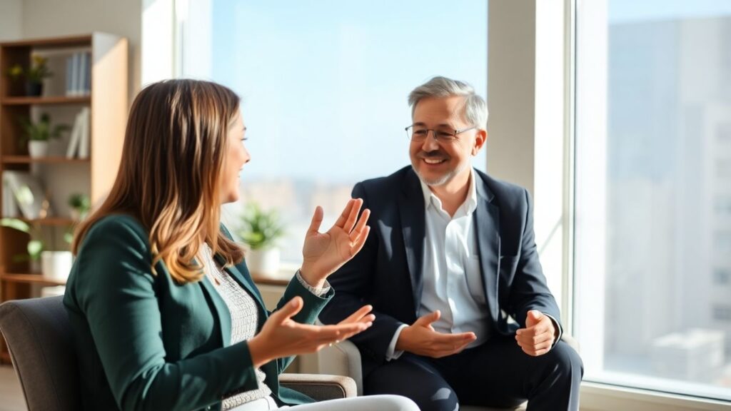 Beratung zur Berufsunfähigkeitsversicherung im Büro