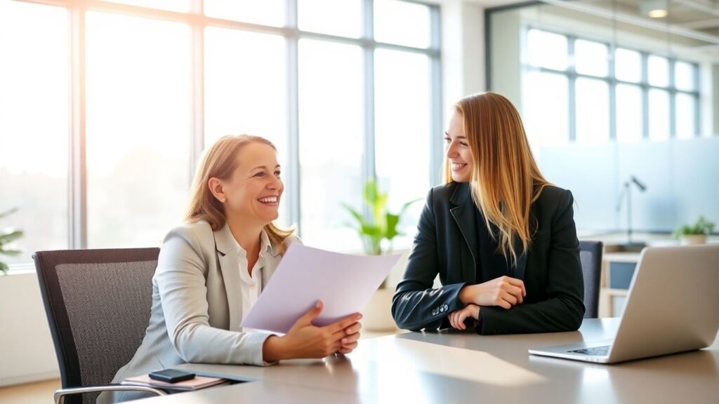 Beratung zur Berufsunfähigkeitsversicherung im Büro