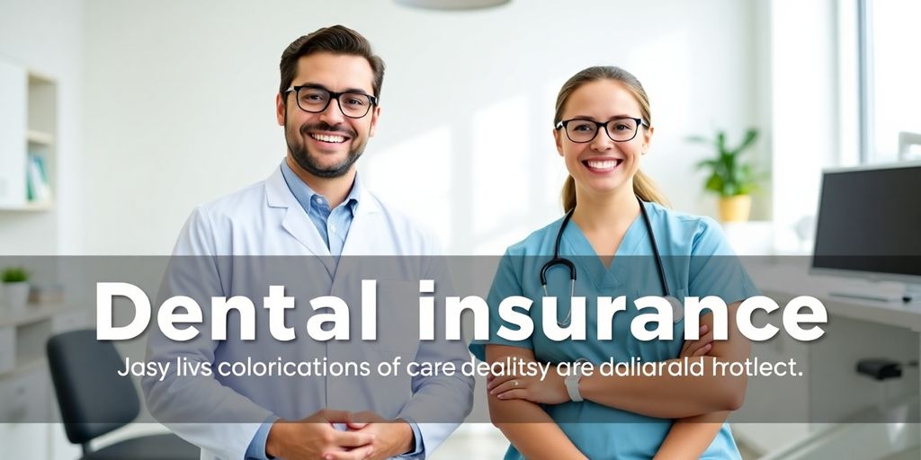 Zwei lächelnde Zahnärzte in einer hellen Praxis.