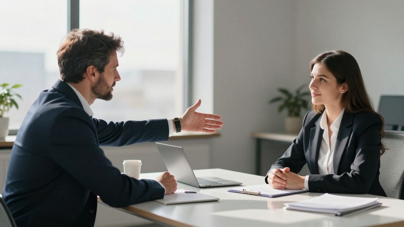 Beratung über Pflege-Bahr Versicherung im Büro