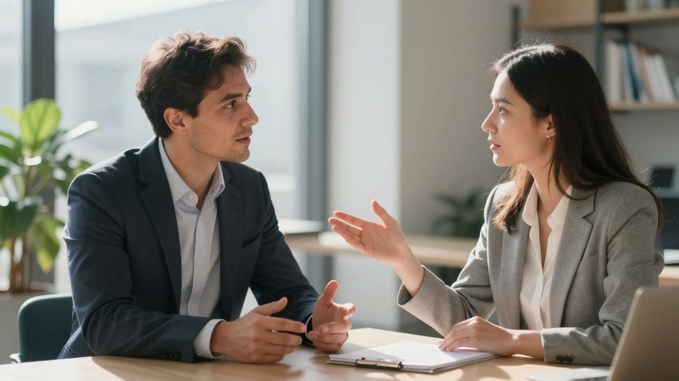 Beratung im modernen Büro