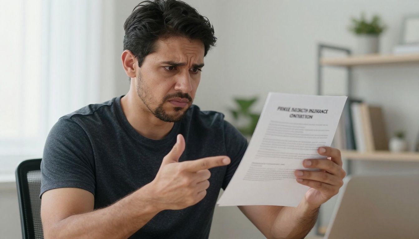 Man looking annoyed about health insurance contribution increase.