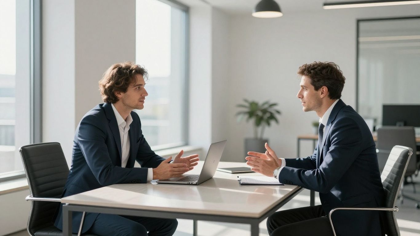 Beratung über Krankenhauszimmeroptionen im Büro