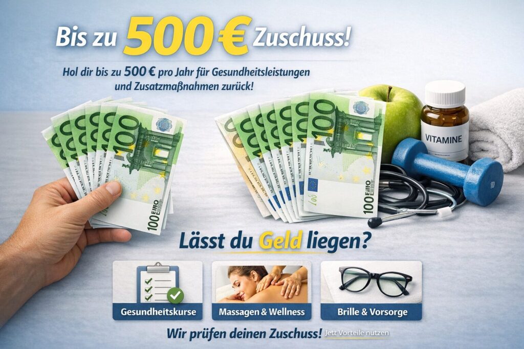 500 € Krankenkassenzuschuss