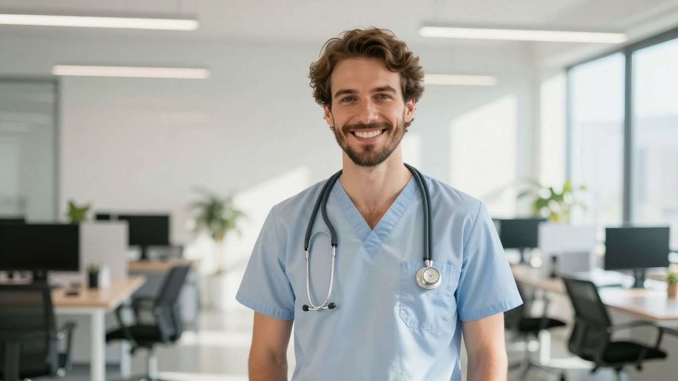 Gesetzliche Krankenversicherung: Lachende Person in hellem Umfeld