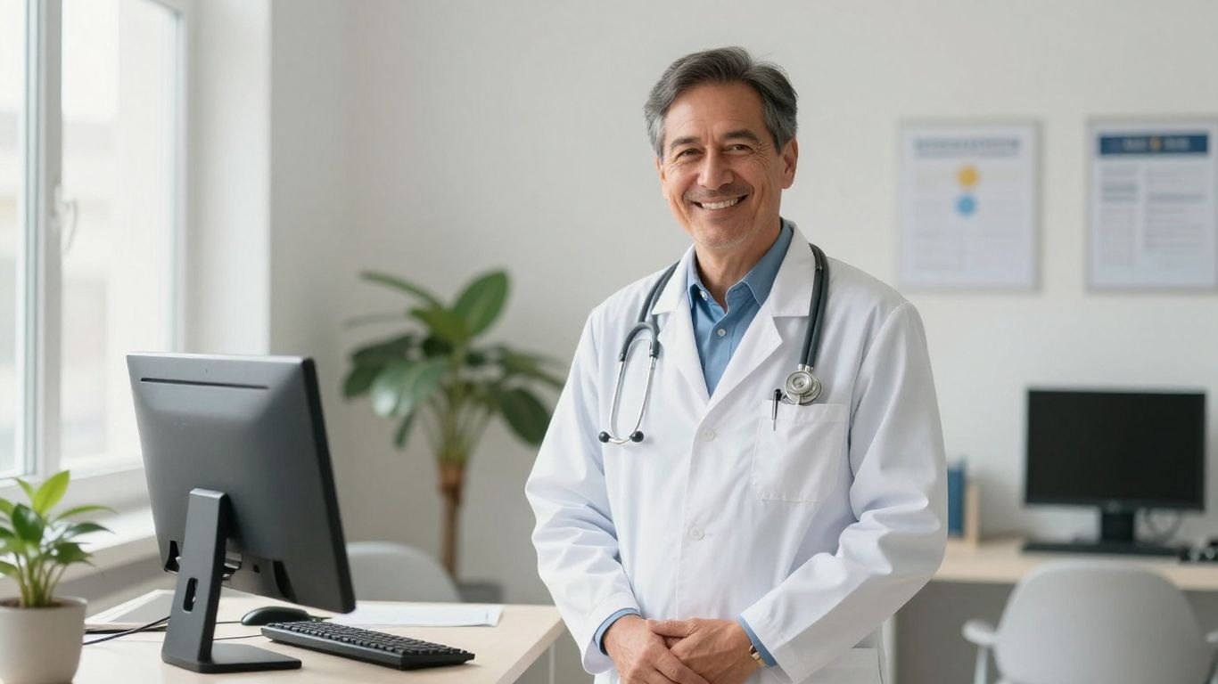 Arzt im Gespräch mit Patient